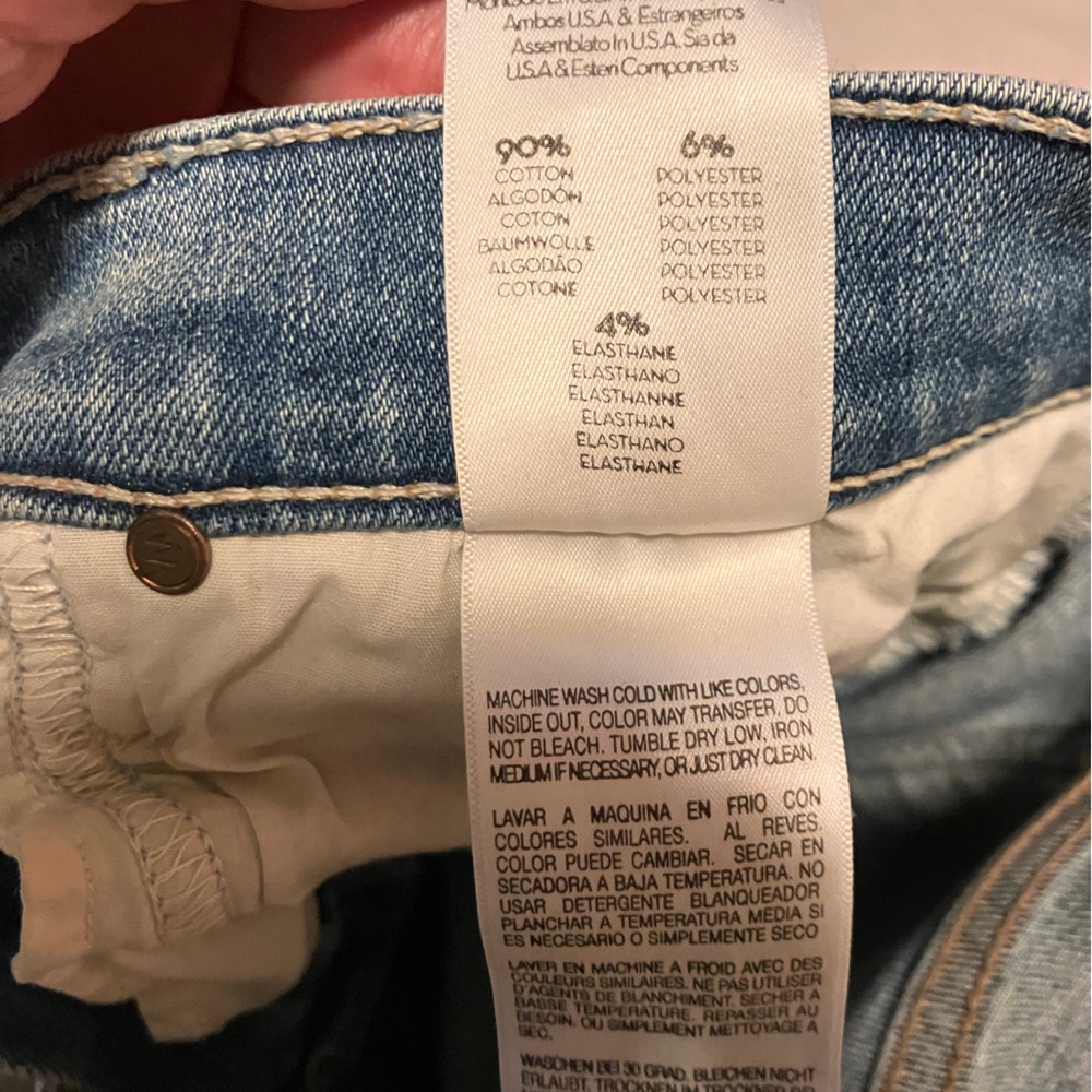 Mother Denim Jeans, Rascal Ankle Snippet, Size 28 - image 6